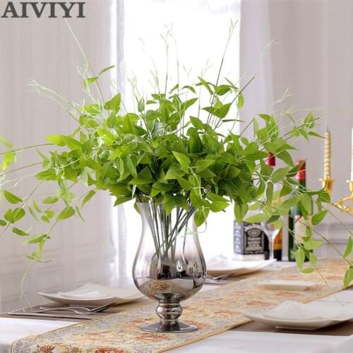 Artificial plant flower vine/rattan leaves bonsai Vitality silk Green wicker DIY home Flower arranging accessories plant