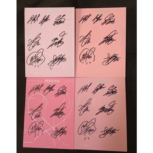 MAP OF THE SOUL:PERSONA V SUGA JIN JIMIN Jung Kook RM J-HOPE autographed Album CD+Photobook K-POP GIFTS COLLECTION 2016