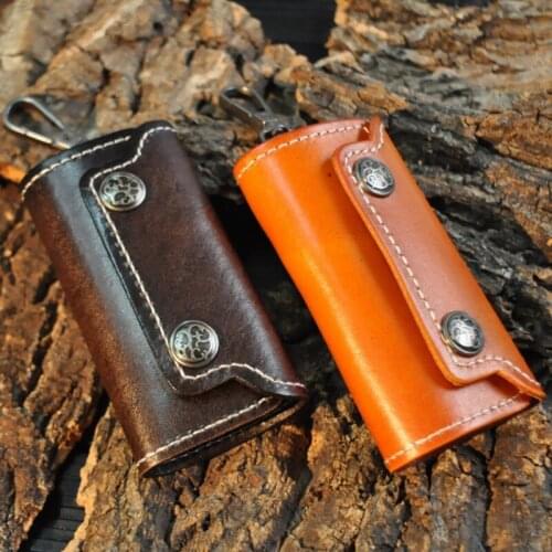Men Women Car Key Holder Keys Organizer Money Bag Wallets Packet Leather Men Key Ring Bag Wallets