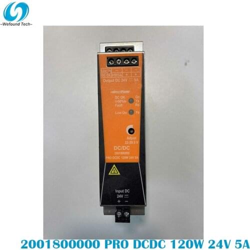 Original Weidmüller 2001800000 PRO DCDC 120W 24V 5A Rail Switching Power Supply Single Phase, 100% Tested BeforeShipment