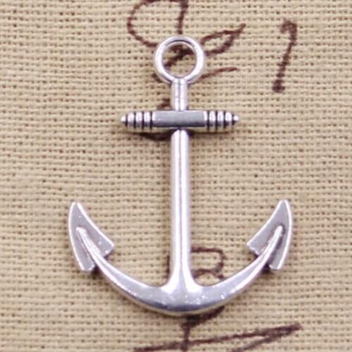 6pcs Charms anchor sea 31*25mm Antique Making pendant fit,Vintage Tibetan Silver,DIY bracelet necklace