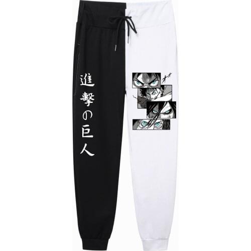 2021 Anime Attack on Titan fashion print PatchworkPants Harajuku Mens Pants Joggers Male Trousers Casual Sweatpants sweatpants