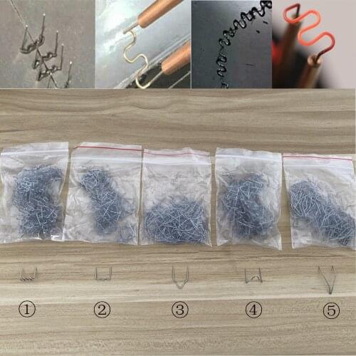 100 PCS Staples Car Bumper Repair Nail For Plastic Welding Gun Machine Welder Wire Patch Hot Stapler Repair Cracks Consumables