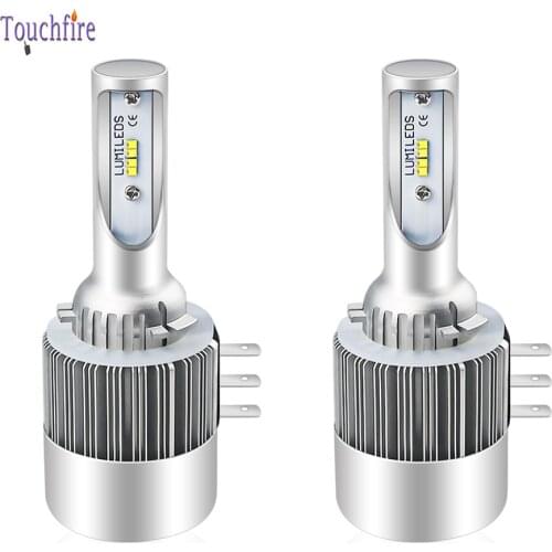 2Pcs/Lot H15 Canbus ZES LED Day Running Lights Car Headlight 12000Lm DRLs For Mazda/BMW/Mercedes GLK/A180/Audi Q7 A6 A3/Golf 6 7