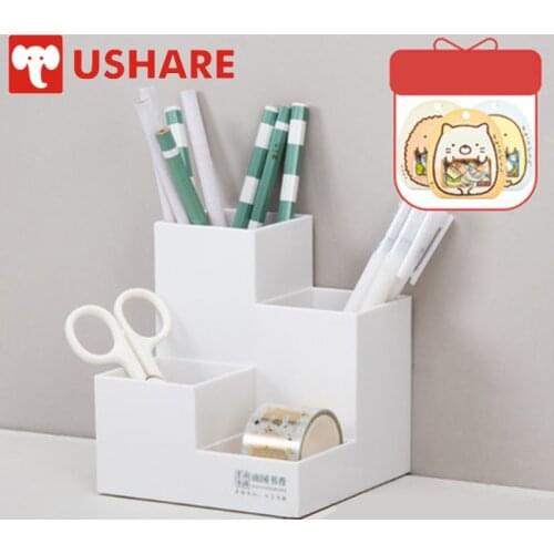 Ushare Stationery Holder for Storage Desk Pen Holder School School Office Stationery Makeup Brush Stand Organizador Pen Storage
