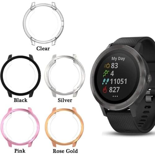 Protective Cover Case For Garmin Vivoactive 3 TPU Protector Frame Smart Watch Screen Shell Soft Silicone Bumper