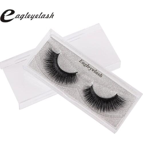 1 pairs mink eyelashes natural long false eyelashes 3D mink lashes 1 box extension eyelash for makeup faux lashes makeup xm032