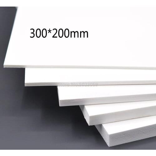 1piece White PVC Foam Board Handmade Model Making Material Plastic Flat Board for DIY Building Model Materials 300x200mm