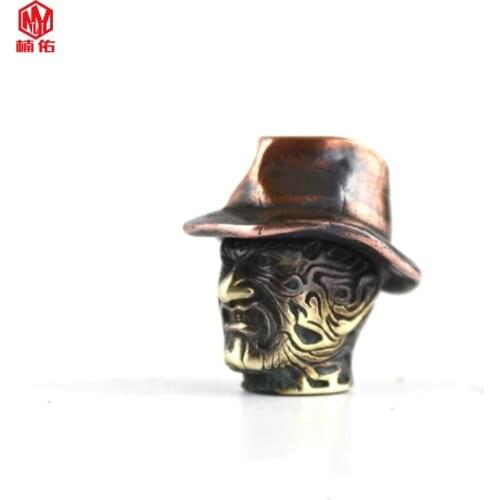 1PCS Personality Locomotive Cowboy Kid Knife Bead EDC Outdoor Survival Parachute Paracord Bead Camping Backpack Accessories