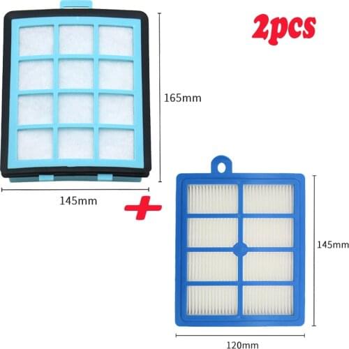 1 Inlet HEPA + 1 Filter For Philips FC8760 FC8761 FC8764 FC8766 FC8767 FC9712 FC9714 Vacuum Cleaner Accessories