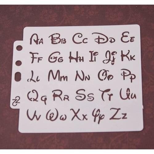 Alphabet Letter Stencils Template Painting Scrapbooking Embossing Stamping Album Card DIY