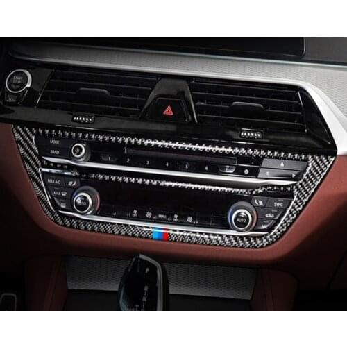 Car Interior Accessories Carbon Fiber Air Conditioning CD Plane Stickers and Decals Car styling For BMW X3 G01 5 Series G30