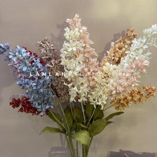 1Pcs Hyacinth Artificial Silk Flowers Thanksgiving Day Floral Decor Wedding Party Home Decoration Fake Flowers