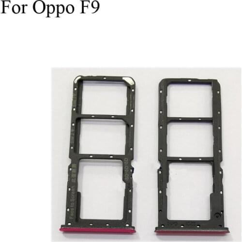 For OPPO F9 New Original Sim Card Holder Tray Card Slot OPPOF9 Sim Card Holder Replacement For OPPO CPH1823