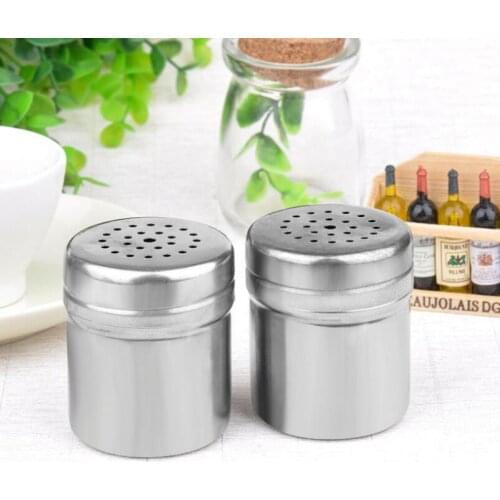 Home Spice Storage Bottle Picnic Salt Herb Shaker Jar Stainless Steel BBQ Spice Container LX4421