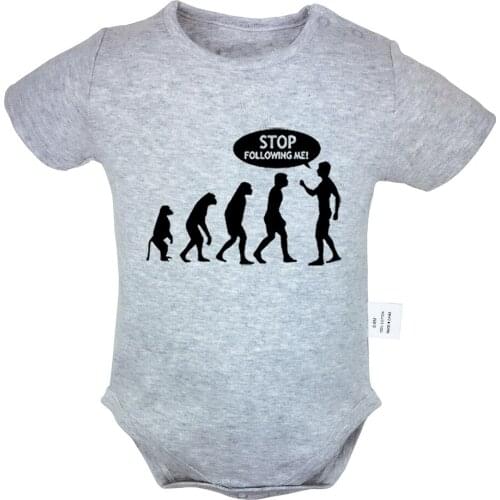 The Evolution of Man Biker Motorbike Bike Black Design Newborn Baby Boys Girls Outfits Jumpsuit Infant Bodysuit Clothes Sets