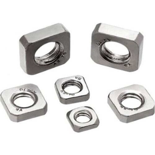 20-50pcs DIN562 Thin nut M3 M4 M5 M6 M8 stainless steel square nuts
