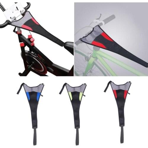 Indoor Bike Trainer Sweat Net Frame Bicycle Sweat Cover Guard Absorbs Sweat Strap Net Bike Frame Sweat Guard Sweat Absorbs Belt