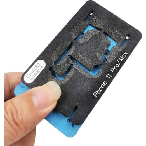 QianLi Mainboard iPhone 11 pro Max X/Xs/Xs Max ReballingMiddle Layer BGA Fo Stencil Plant Board Rework Tool Tin Platform Logic