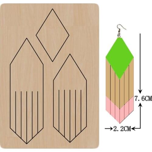 Multilayer Tassels Dangler Earrings Cutting Wood Dies Wooden Dies Suitable for Common Dies Cutting Machines 2021 new
