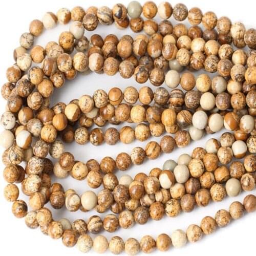 Natural Fashion Jasper Loose Bead 4/6/8/10mm for DIY Jewelry Making Bracelet Necklace Gift