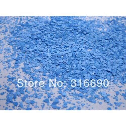 New color Mixed size DeepSkyBlue Nail Art Glitter Small Hexagon Paillette Decoration Free Shipping