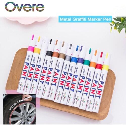 Overe 1PC Car Tyre Tread Paint markers Graffiti Oily Marker Pen For Honda Civic Accord Fit Subaru Impreza Forester XV Nissan