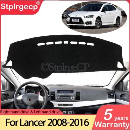 For Mitsubishi Lancer 2008~2016 Ralliart EVO X Galant Fortis EX Anti-Slip Mat Dashboard Cover Pad Sunshade Dashmat Accessories