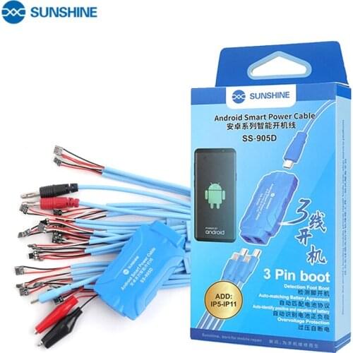 SS-905D Phone Power Cable Test for Phone 11 Pro Max 11 pro 11 Xsmax XS 7 8 6s 5 Android Xiaomi Huawei Power Control Test Cable