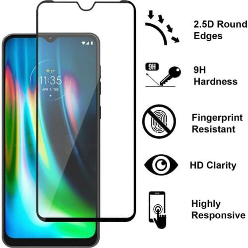 For Motorola Moto G9 Play Full Glue Cover Tempered Glass Screen Protector for Motorola Moto E7 Plus XT2081-1 E7 Glass Film