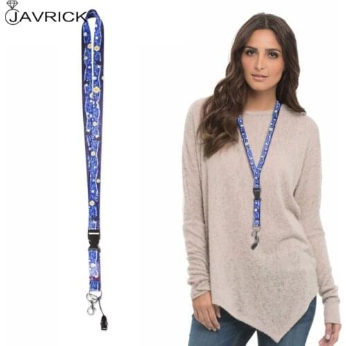 Starry Sky ID Badge Holders Van Gogh Painting Art Neck Lanyard Strap Necklace for Phone Keys ID Card Lanyard Keychain