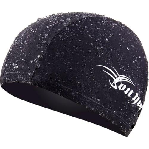 1Pc Swimming Hat Cap Swim Mens Womens Unisex Nylon Spandex Fabric Swimming Caps Spandex Waterproof Elastic