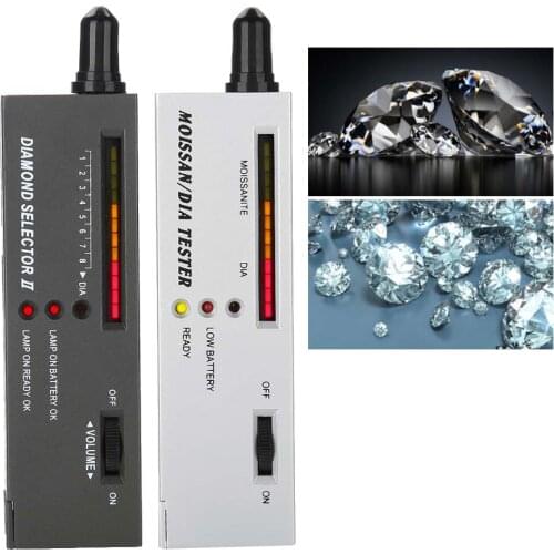 2Pcs/set Diamond Selector II Moissanite Tester Kit High Accuracy LED Indicator Jewelry Diamond Moissan Testing Tool for Jeweler