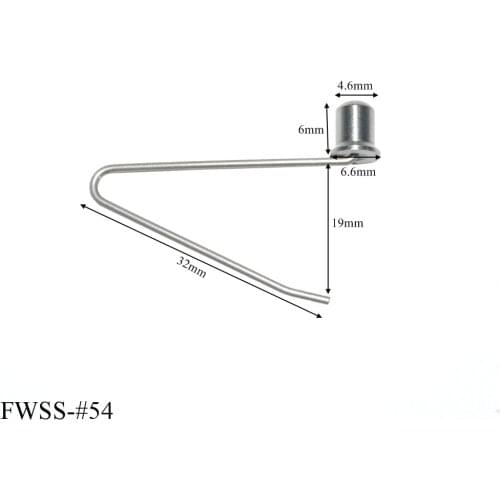 20PCS Tiny stainless steel v shaped retaining spring clips buttons for hula hoops