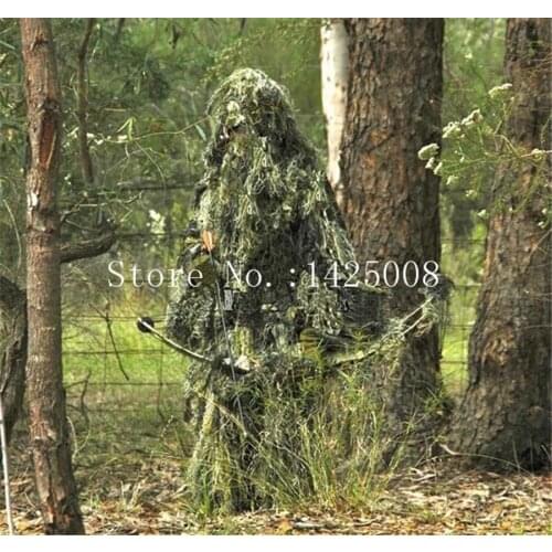 3D Grass Forest Ghillie Suit thicker and heavier Sniper tactical hunting clothing yowie paintball Suit Camouflage