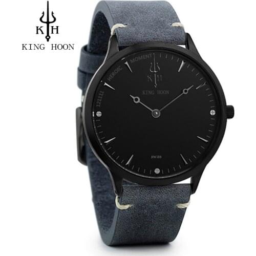 KINGHOON Mens Watches Brand Luxury Ultra Slim Quartz Watch Men 2017 Business Leather Band Relogio Masculino Fashion wristwatches