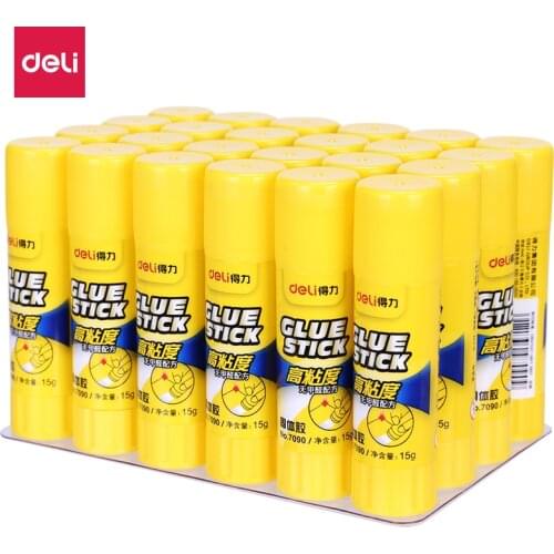Deli 24pcs/Box high viscosity sticks 15g solid glue stick formaldehyde-free formula 27050