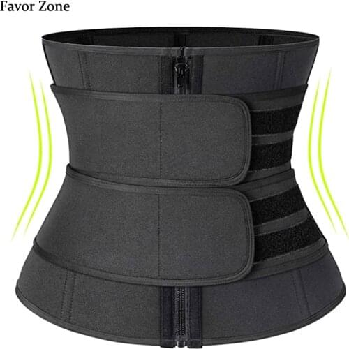 Body shapers slim waist trainer women Neoprene Shaperwear Weight Loss Cincher Belt Tummy Control Modeling strap corset female