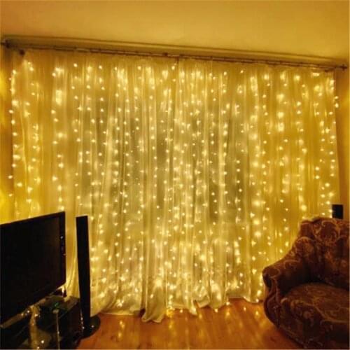 6*2.5M 480led icicle curtain fairy string light christmas light garland garden Wedding party Window Home decorative lighting