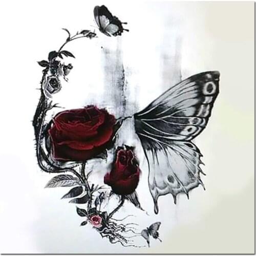 New arrival Diamond painting embroidery black and white skull flower crystal beads 5d cross stitch kits handwork animalZP-2531