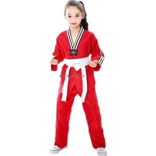New Arrivals Professional Adult Children Unisex Breathable cotton Taekwondo uniform WTF Approved tdk Taekwondo dobok clothes