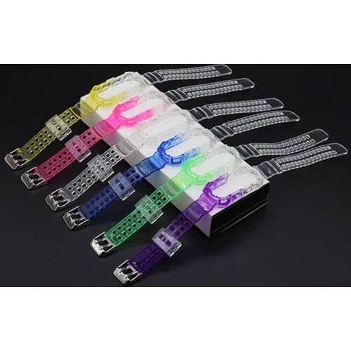 New Fashional Transparent Watch band For Xiaomi Mi band 4 3 5 6 Strap Replacement For Xiaomi mi Band 5 4 3 6 Gradient Band with