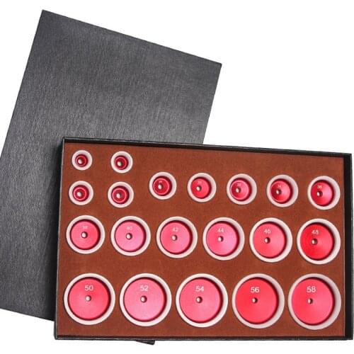 Profession Watch Tool 24 sizes with rubber cover metal aluminum mold for Installing high-end watch glass crystals
