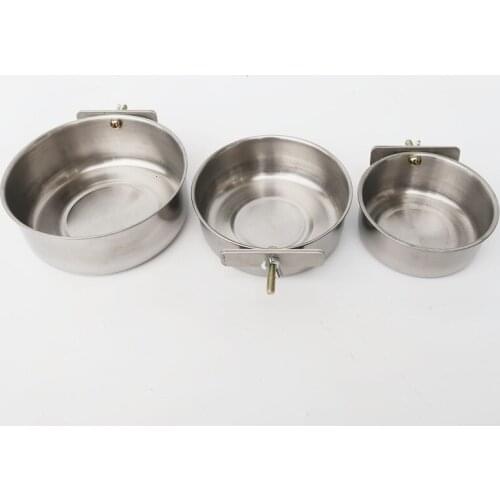Parrot stainless steel food basin, food box, food bowl, water bowl, water cup, trough, bird products factory wholesale