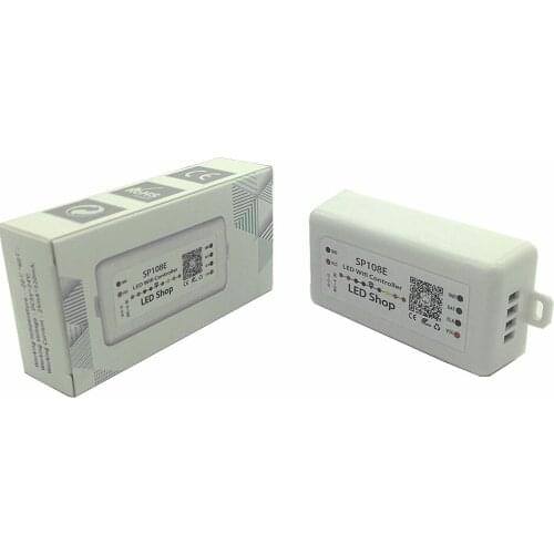 SP108E LED SPI Wifi pixel IC Controller by smart phone APP For WS2812B WS2813 SK9822 SK6812 RGBW APA102 LPD8806 Strip DC5-24V