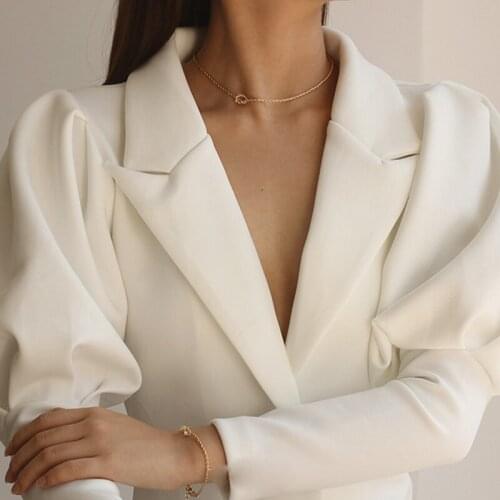 TARCLIY Gold Rope Chain Necklace Twisted Rope Chain Bracelet Necklace Spiral Knotted Chain Women Vintage Fashion Hot Jewelry