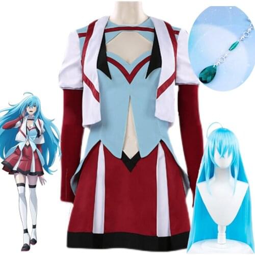 Vivy Fluorite Eyes Song Cosplay Costumes Diva Costume AI Vivy Skirt Wig Anime Women Uniforms Halloween vivy-portal wig earring