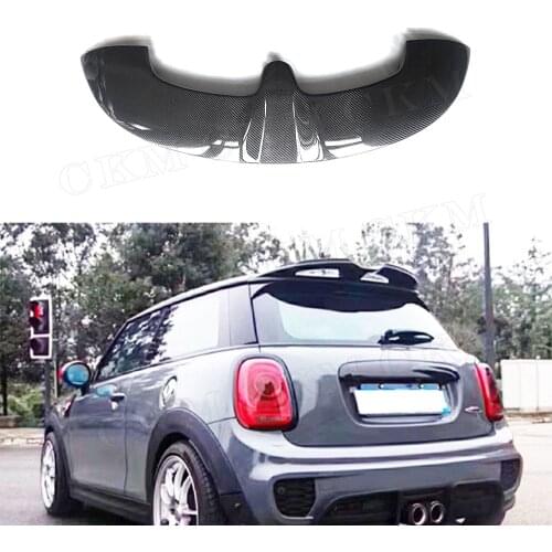 Carbon Fiber Rear Roof Spoiler Lip Wings Car Decoration For BMW MiNi F55 F56 Cooper