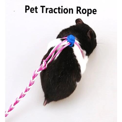 Pet Rabbit Traction Rope Running Walk for Small Cat Hamster Leashes Nylon Tenacity 7 Colors 2 Sizes