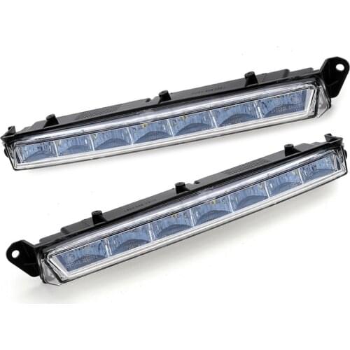 1Pair 1649060351 1649060451 Front LED DRL Daytime Running Fog Light Lamp A1649060351 Fit for Mercedes Benz X164 X166 GL-Class